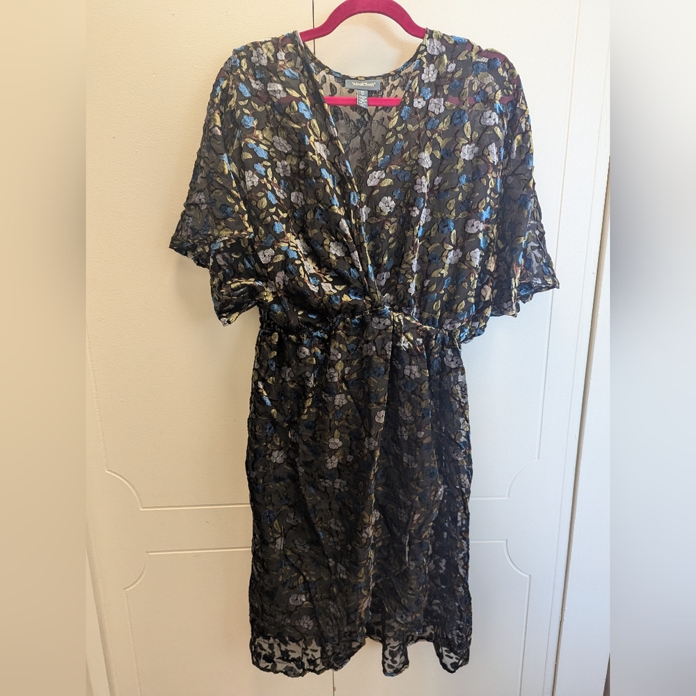 NWT Modcloth Black Floral Dress